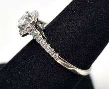 Dreamy Diamond  Engagement Ring in 10K White Gold
