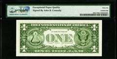 Superb Crisp 1969B $1 Note Philadelphia Courtesy Autograph & Scarce Low Serial Number 00000194!