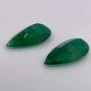 CERTIFIED NATURAL GREEN EMERALDS TOTALING 21.99 CARAT
