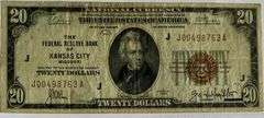 $20 1929 Series Kansas City  National Brown Seal Note