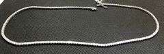 ELEGANT 14K WHITE GOLD LAB GROWN TENNIS NECKLACE