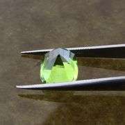Collectors 3.92ct cushion cut apple green Peridot -Untreated!!