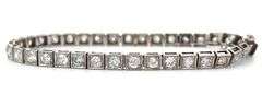 Vintage 2.65ctw Diamond Milgrain Tennis Bracelet in 14K
