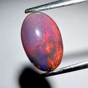 Vibrant flashing 1.11ct Welo Black Opal