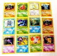 Lot of 12 Pokémon 1998 Trade Cards