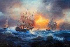 Alberto Insigne "Battaglie Navali" Signed Giclee