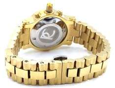 Renato Colleziioni T-Rex grand diver quartz limited edition diamond accent gold tone watch