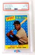 Willie Mays 1958 All Star Baseball Card, VG-EX 4