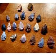 Lot of 5 Jasper Arrowheads Crystal Flint Stones