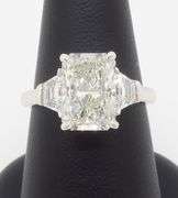 Stunning IGI Certified 3.76CTW Radiant Cut Diamond Ring