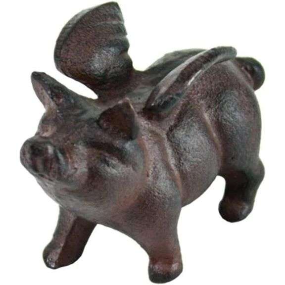 Cast Iron Flying Pig