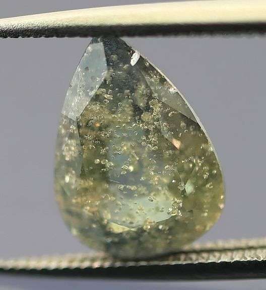 Large 2.88ct mossy green untreated Sapphire