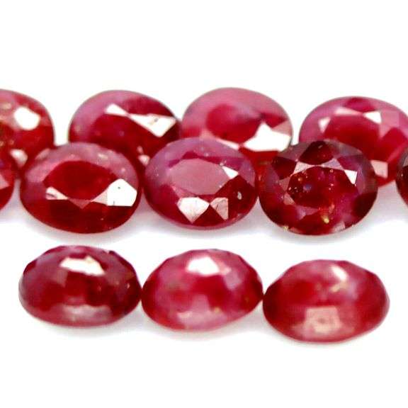 Rare heated only 12.52ct Ruby set from Madagascar