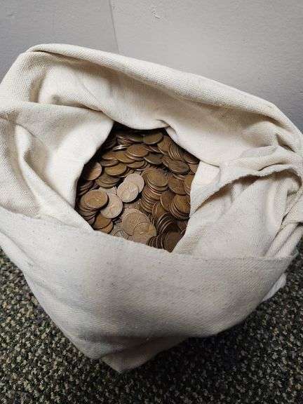 Estate Bag Of 5,000 Wheat Cents