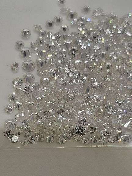 Nice!  Collection of 4.7 ctw whit natural diamonds, collector's item