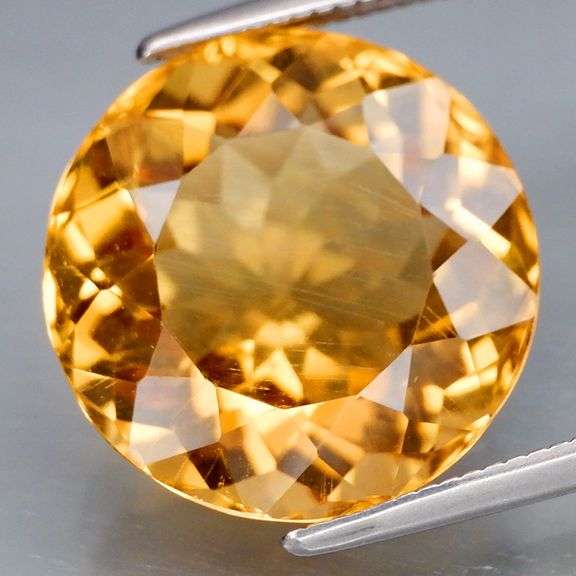 Rich AND vibrant!!! 7.86ct golden orange pure Citrine!!!