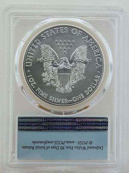 2020 American Silver Eagle First Strike, PCGS MS70