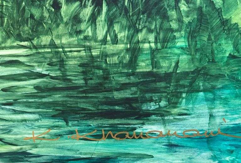 Father of Abstract Romanticism, Kamran Khavarani" Original hand signed and numered AP Giclee on Canv
