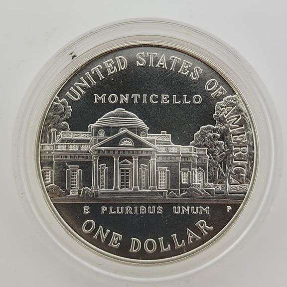 1993-P $1 Jefferson 250th Anniversary of Birth MS OGP