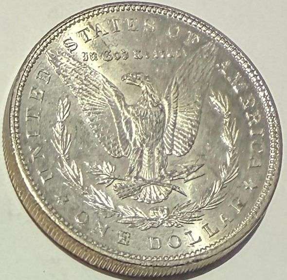 1900 BU Raw Frosty White Morgan Dollar.