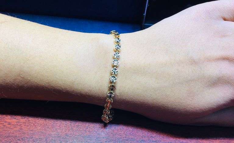 UNIQUE 14 K YELLOW GOLD BRACELET