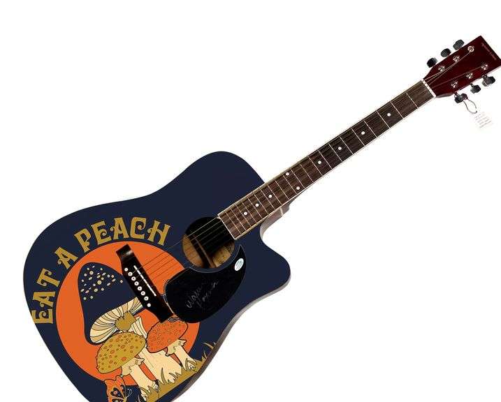 Warren Haynes Autographed Allman Brothers Custom 1/1 Graphics Guitar ACOA
