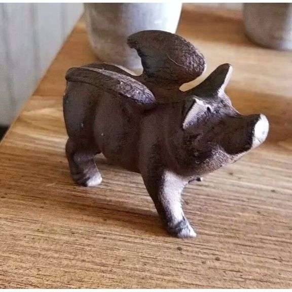 Cast Iron Flying Pig