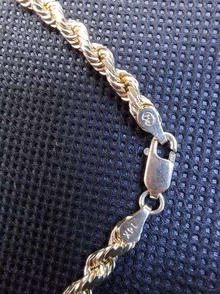 14K YELLOW GOLD ROPE CHAIN