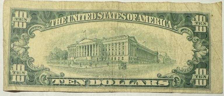 $10 1953B Silver Certificate