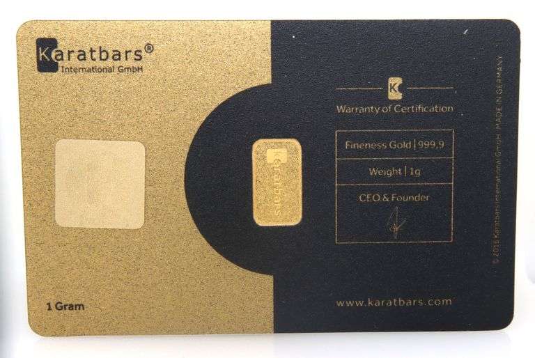 1 Gram karat bar