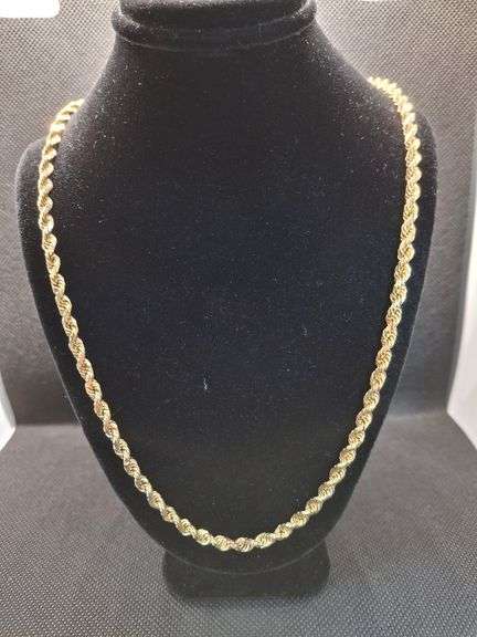 14K YELLOW GOLD ROPE CHAIN