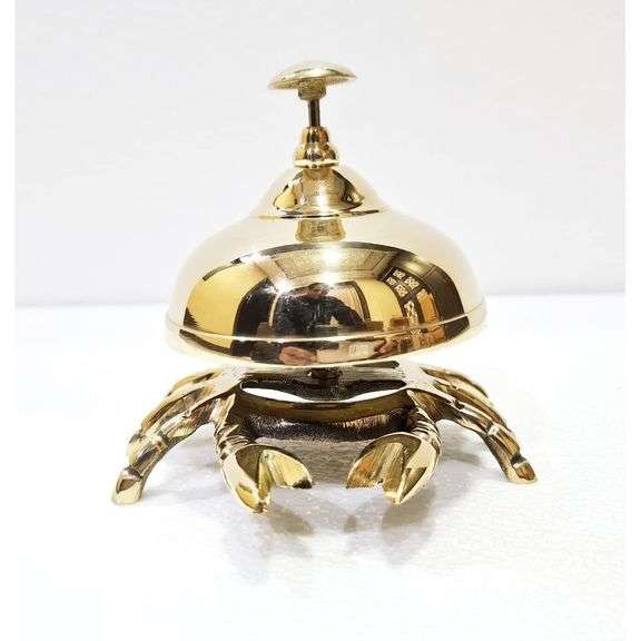 Brass Crab Desk Bell