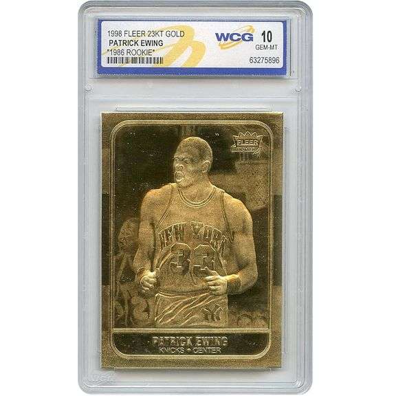 Patrick Ewing Sculptured Gold Card Limited Edition