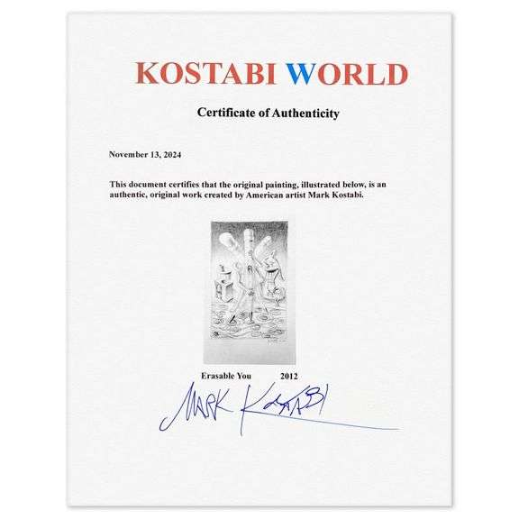 Erasable You - New York by Kostabi