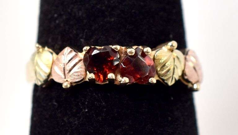Darling Garnet Ring in 10K Yellow Gold