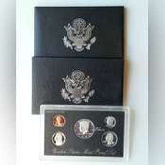 1995 1996 Silver US Proof Sets.