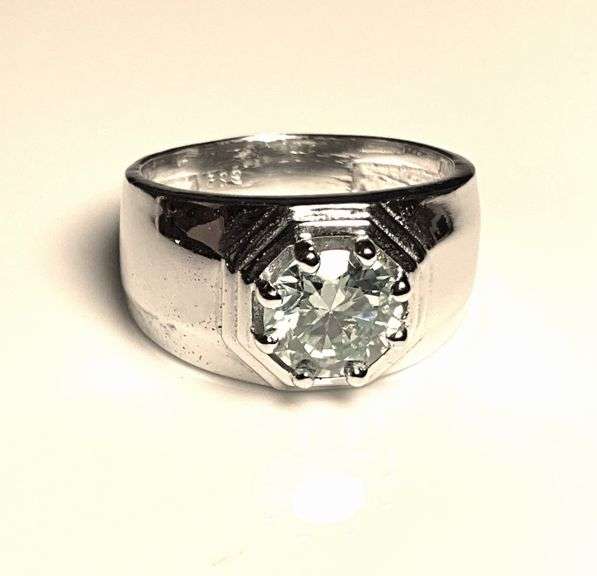 Men's Sparkling 2.5 Ct Fire Moissanite Ring