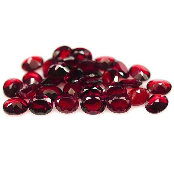 Heavy! Wine red 13.64ct untreated Garnet set!!!