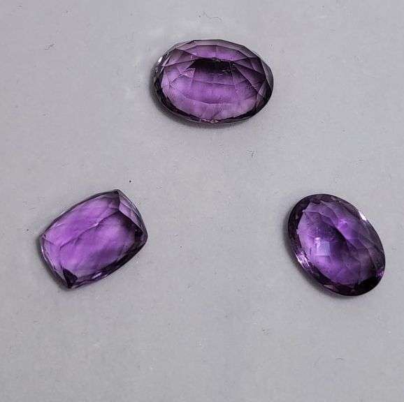 Very fine, Collector's item! 3 very large Amethyst
