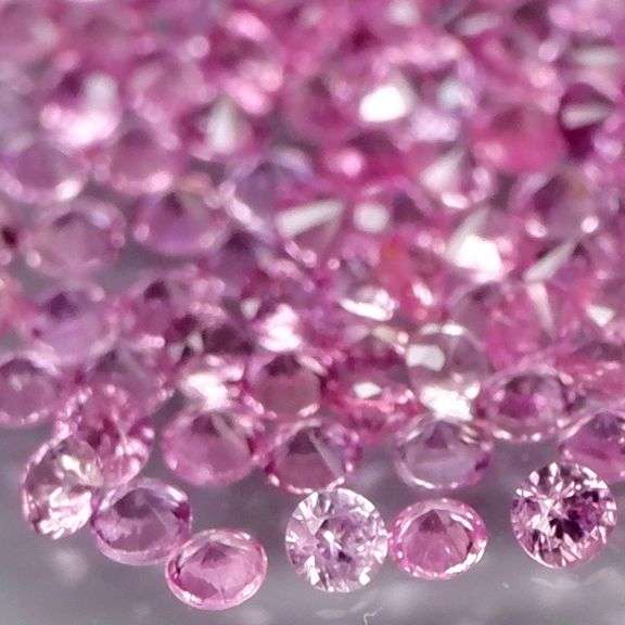 Rare heated only 2ct pink Sapphire set