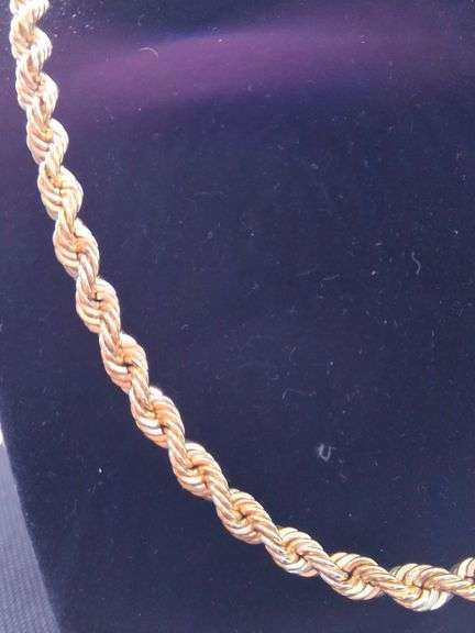 14K YELLOW GOLD ROPE CHAIN