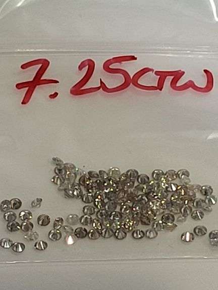 Very nice collection of 7.25 ctw natural white Diamonds