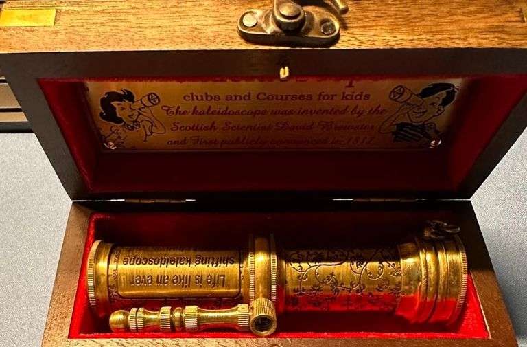Victorian-Style Vintage Brass Kaleidoscope