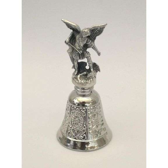 Silver-Plated Saint Michael Bell
