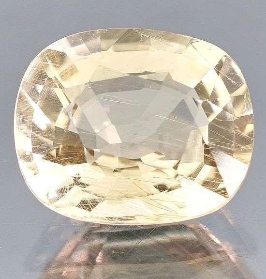 Striking 7.02ct high fire champagne Beryl