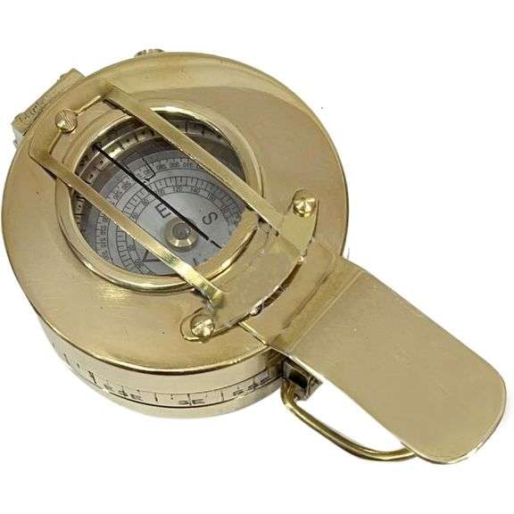 Working Prismatic Navigational Brass Compass