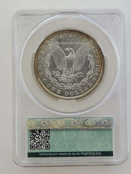 1887 Morgan Silver Dollar, CAC MS63