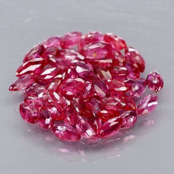 Collectors 4.93ct violet red Ruby set -Untreated!!!