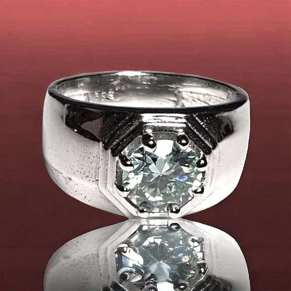 Men's Sparkling 2.5 Ct Fire Moissanite Ring