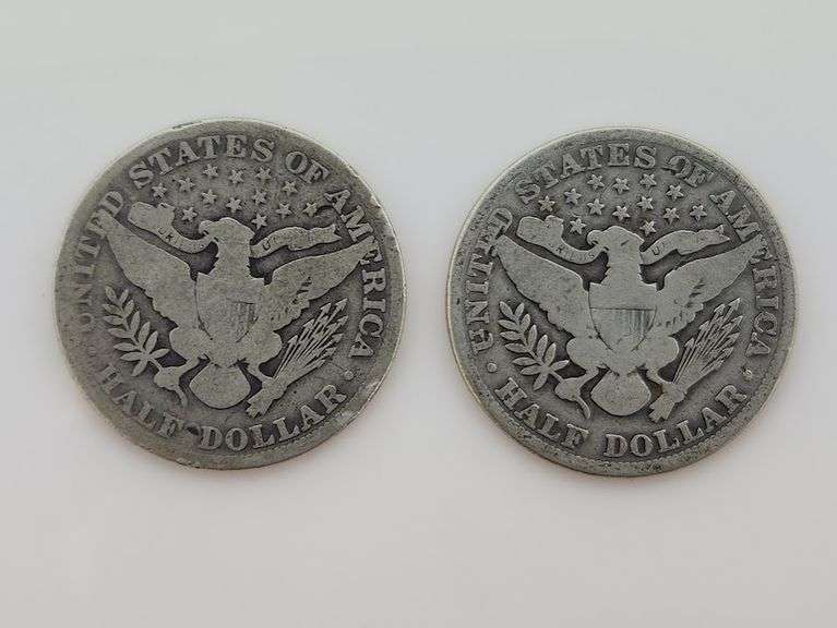 1906 & 1907 Barber Half Dollar, Circulated